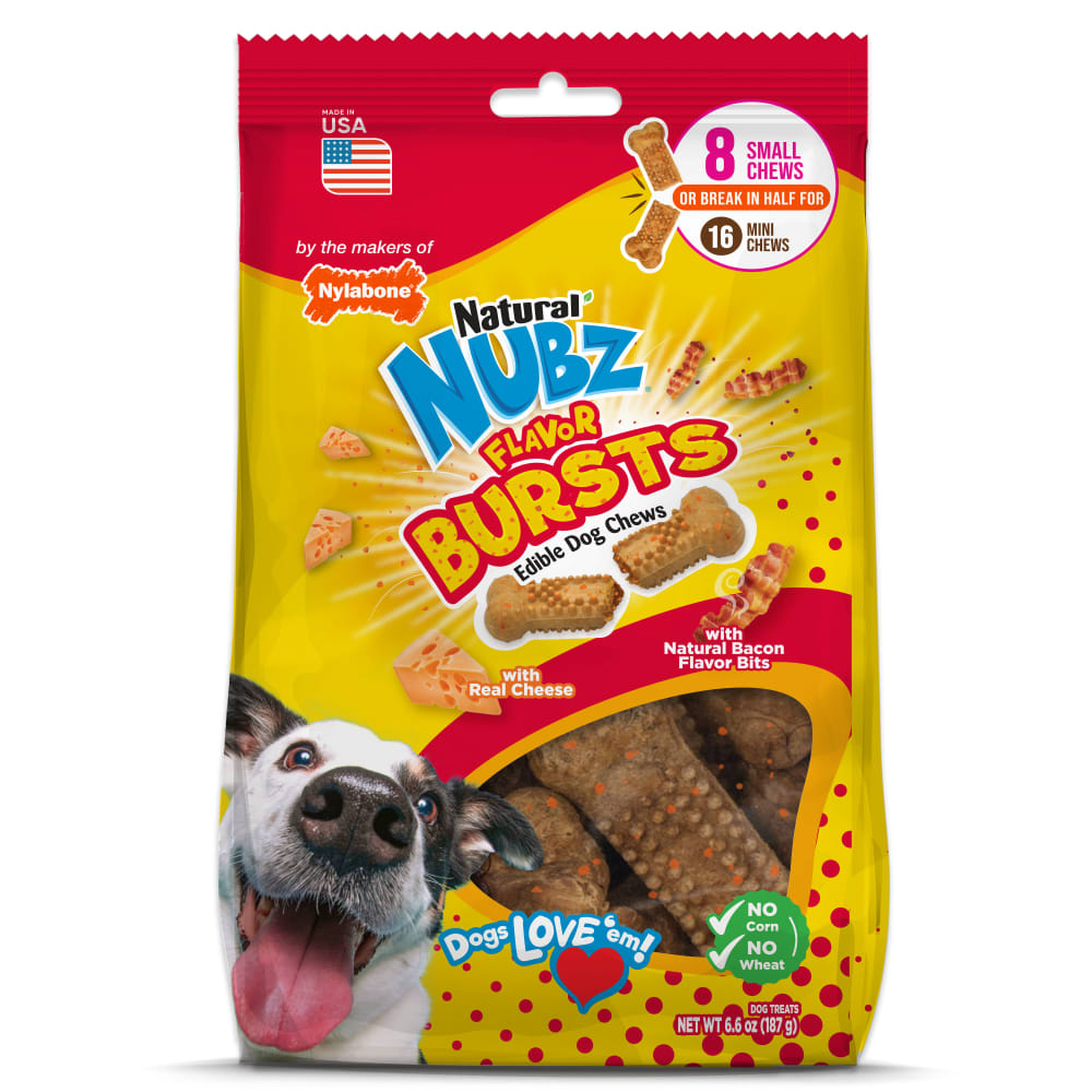 Front view of Nubz Flavor Bursts Small 8ct in packaging