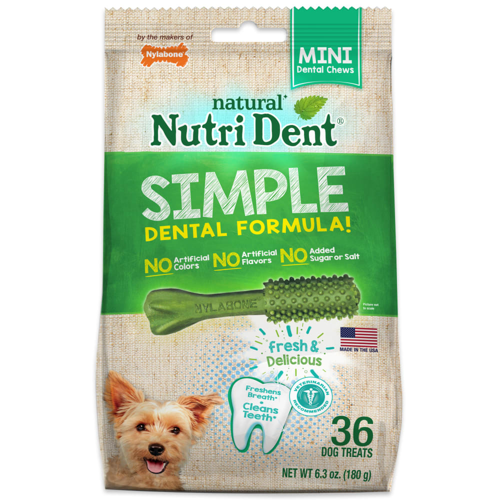 Nutri Dent SIMPLE Dental Formula Chew Treats Nylabone