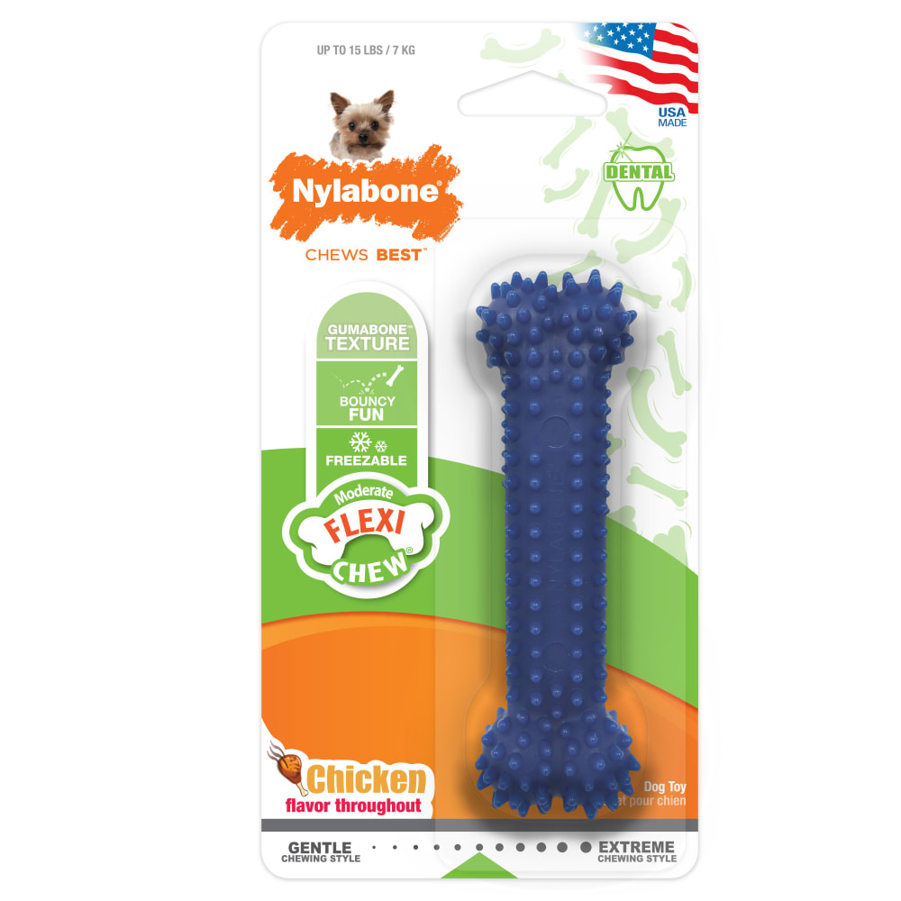 Moderate Chew Textured Dog Dental Chew Toy Nylabone