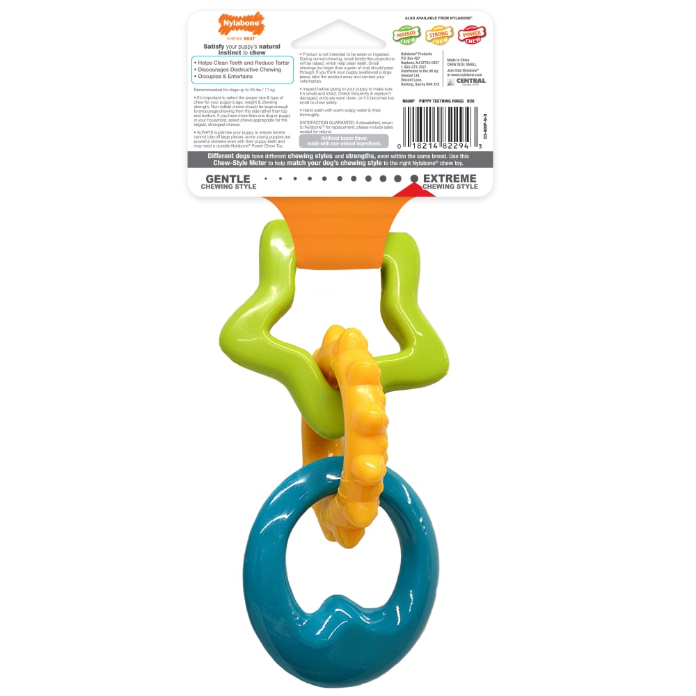 Puppy Power Chew Puppy Teething Rings Nylabone