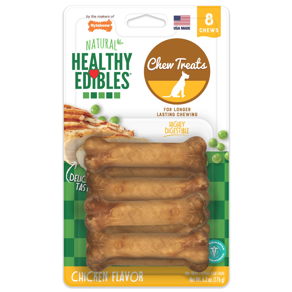 018214829478_Nylabone_Healthy Edibles Chicken 8ct Petite_InPackagingFront