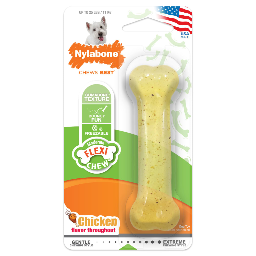 Flexi Chew Chill Chew Toy with Treat Pockets Nylabone