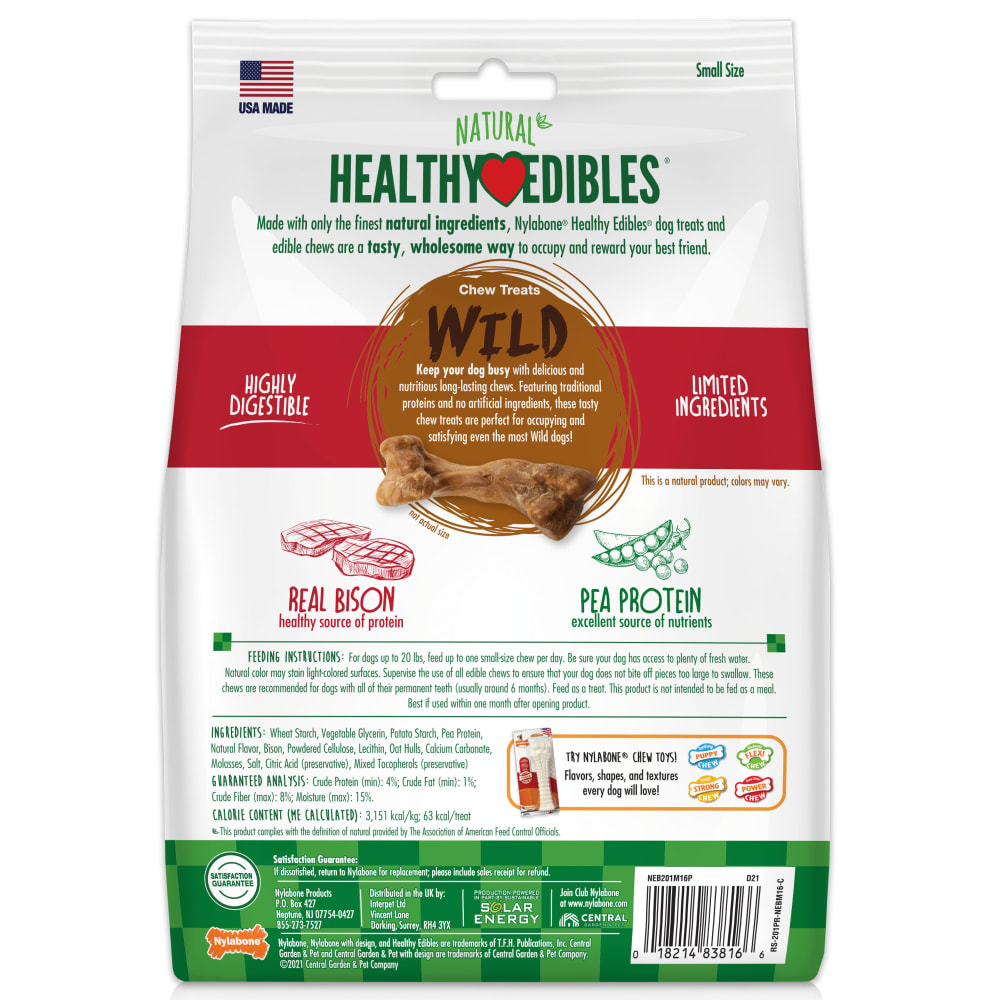 018214838166_Nylabone_Healthy Edibles Bison 16ct Regular_InPackagingBack