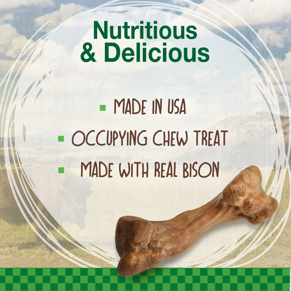 018214838166_Nylabone_Healthy Edibles Bison 16ct Regular_OutOfPackage