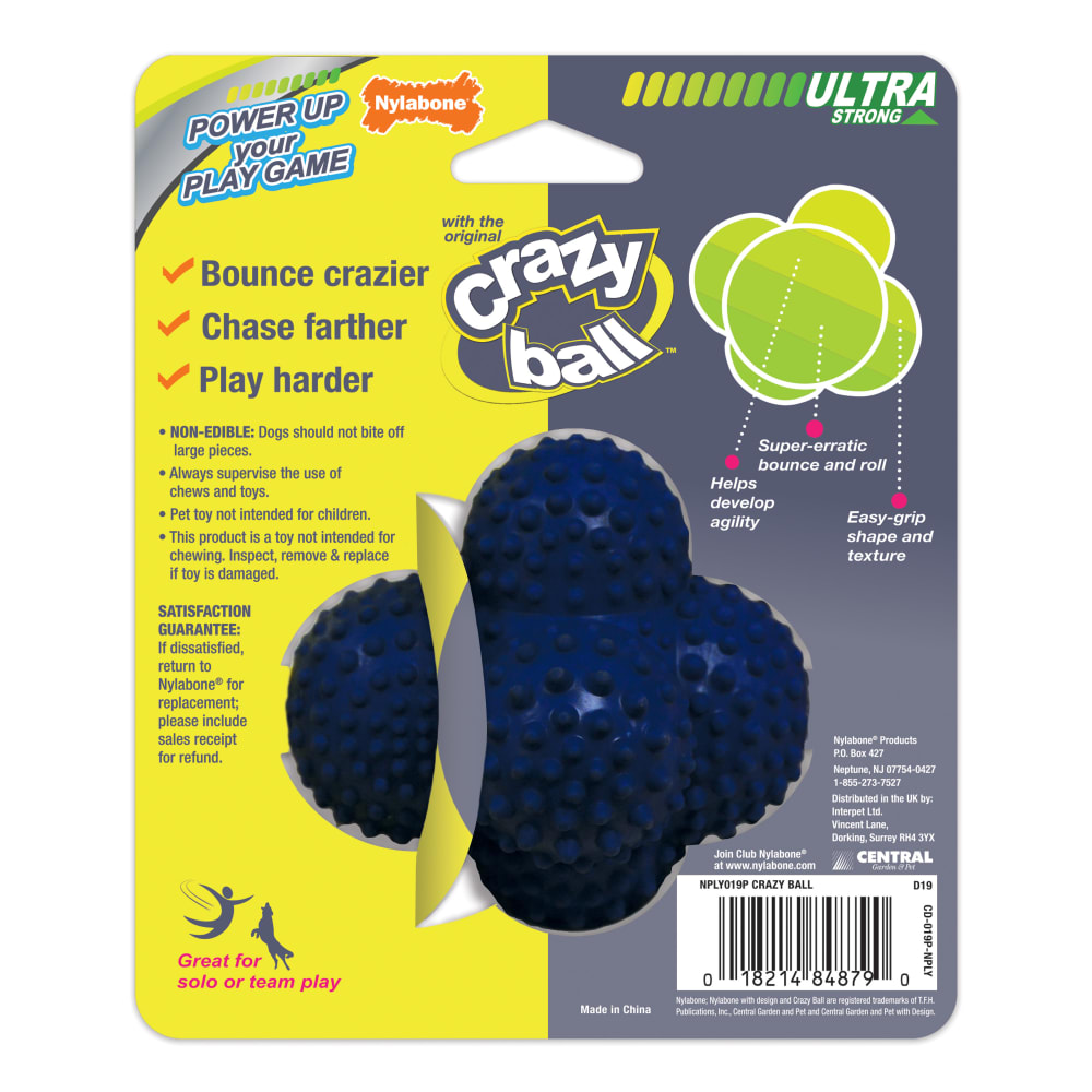 Power Play Crazy Ball for Dogs Nylabone