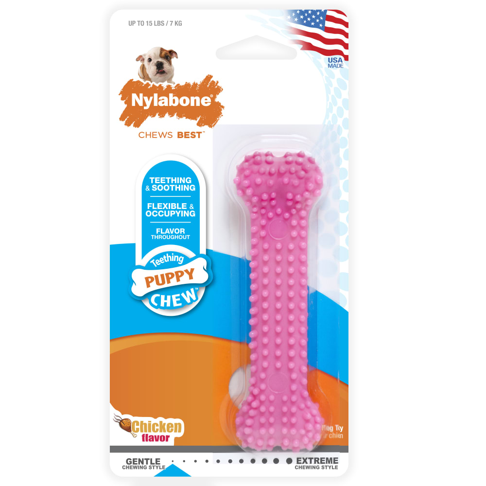 Puppy Teething Soothing Flexible Chew Toy Nylabone