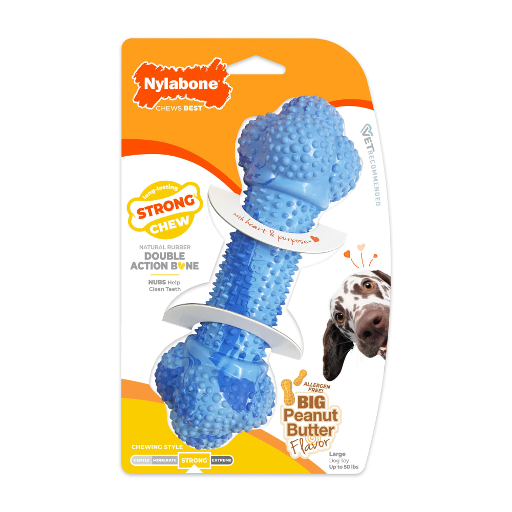 Front view of Dac Rubber Blue Swirl in packaging