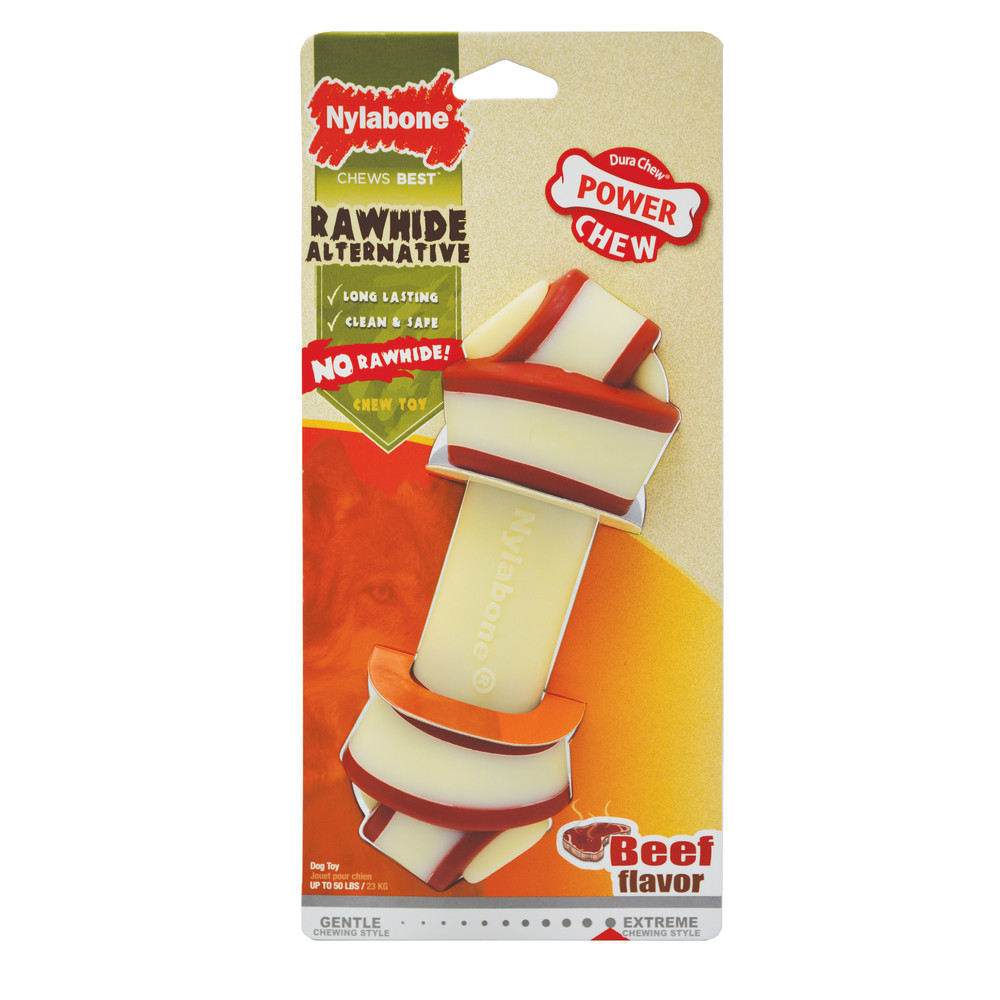 Power Chew Rawhide Knot Chew Bone | Nylabone