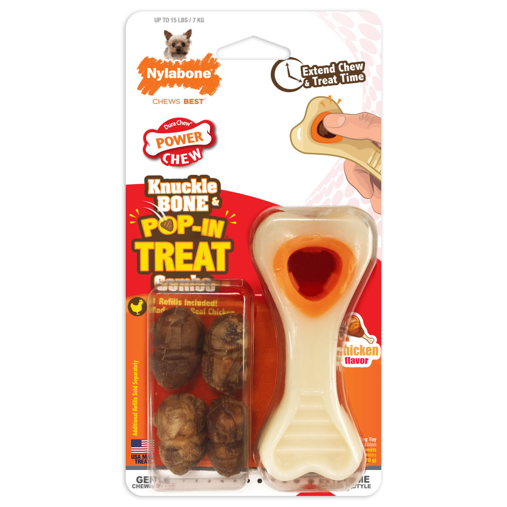 Knuckle Bone & Pop-In Treat Combo in packaging.