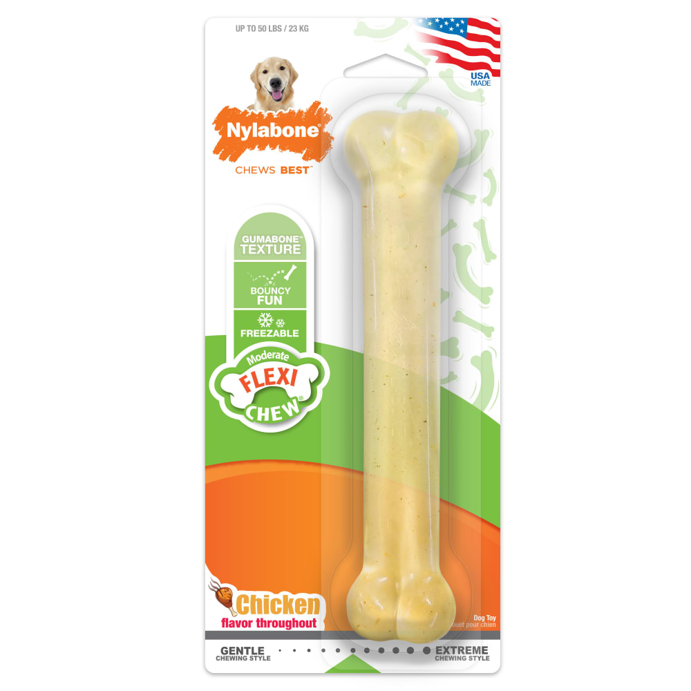 Moderate Chew Chicken Dog Toy Nylabone